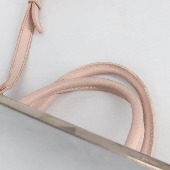 FENDI Petite 2jours Hand Bag Leather Beige Silver - Picture 9 of 14